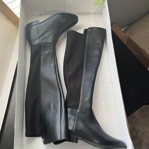 michael michael kors bromley leather riding boots